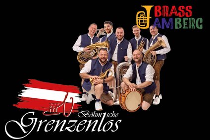 Portrait der Brassmusik Band Grenzenlos Böhmische. | © Silvretta Montafon - Grenzenlos Böhmische