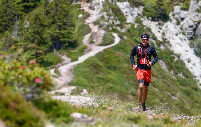 Ein Läufer beim Montafon Totale Trail in der Silvretta Montafon. | © Silvretta Montafon - Friederike Weber