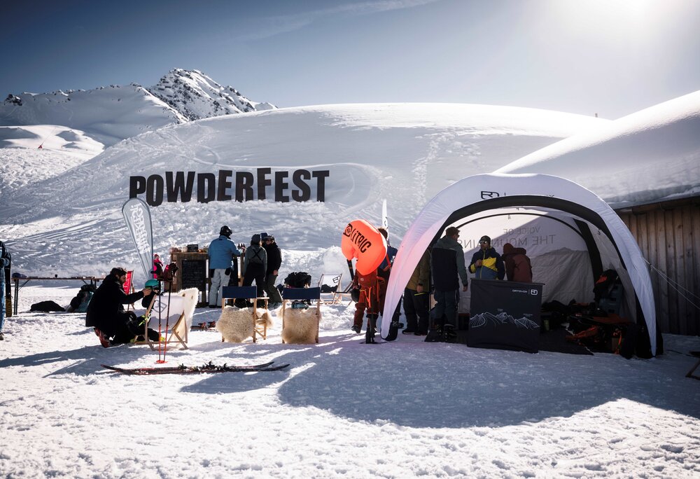 Set up Powderfest 2024 in der Silvretta Montafon. | © Silvretta Montafon - Max Draeger